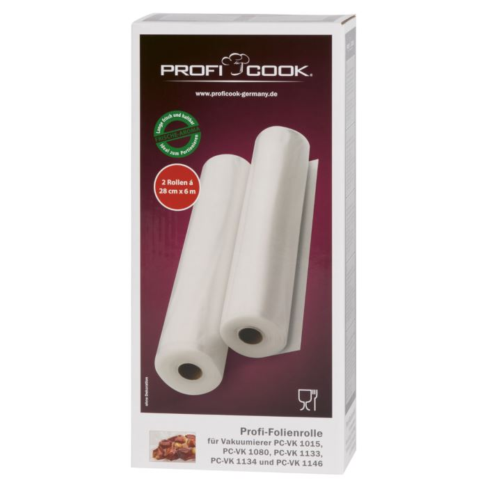 Vákuum fóliatekercs 28cm x 6m ProfiCook PC-VK 1015/1080/1133/1134/1146 készülékekhez (8910155) (4006160101553)