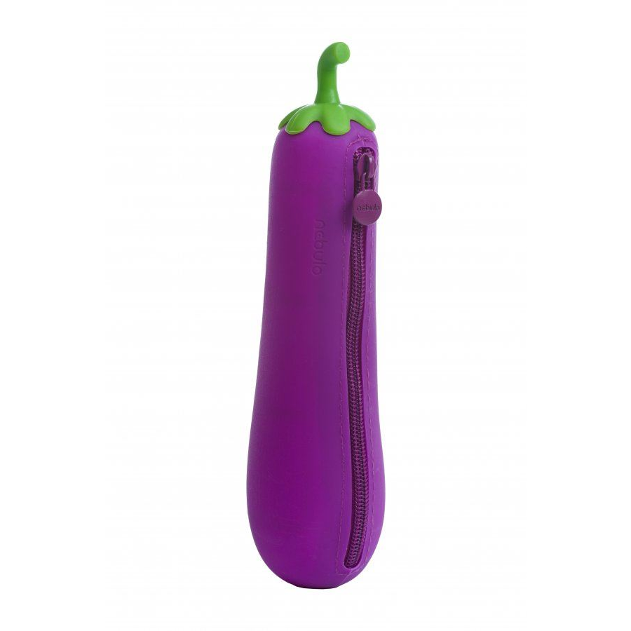 Nebulo szilikon tolltartó padlizsán formájú (TT-SZ-204) (TT-SZ-204)