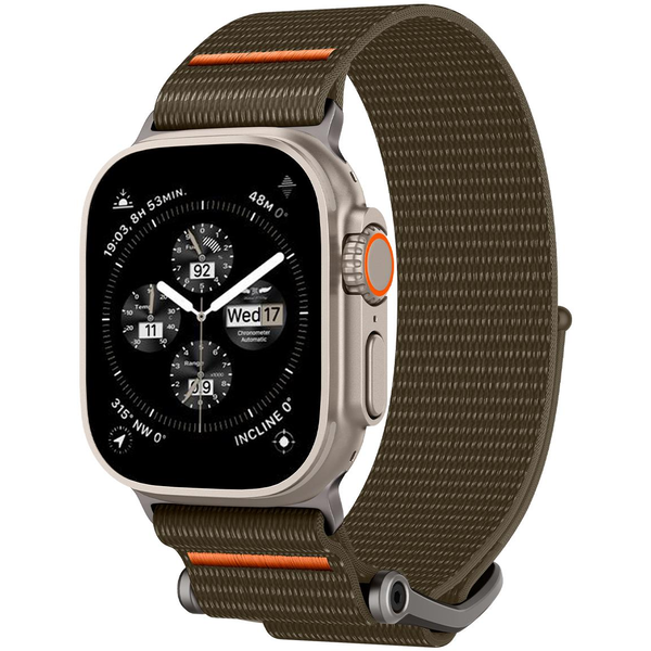 Spigen DuraPro Flex Apple Watch 4/5/6/7/8/9/SE/Ultra1/2 42/44/45/49mm szíj khaki (AMP05982)
