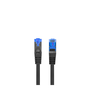 Кабел S/FTP Lanberg 42723, Екраниран, Cat.6A, AWG 26, 500 MHz, LSZH, Мрежова връзка, Ethernet, 2xRJ45, Черен, Дължина 15 м
