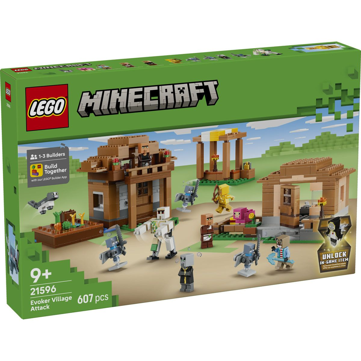 LEGO Minecraft - Атака на селището на заклинателите - Детски конструктор — 21596