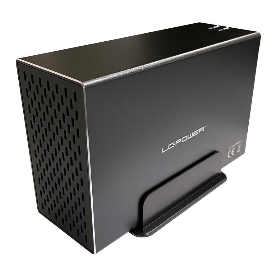 LC-Power LC-35U3-RAID-2 USB 3.2 Gen 1x1 Külső 2x3.5" ház - Fekete (LC-35U3-RAID-2)