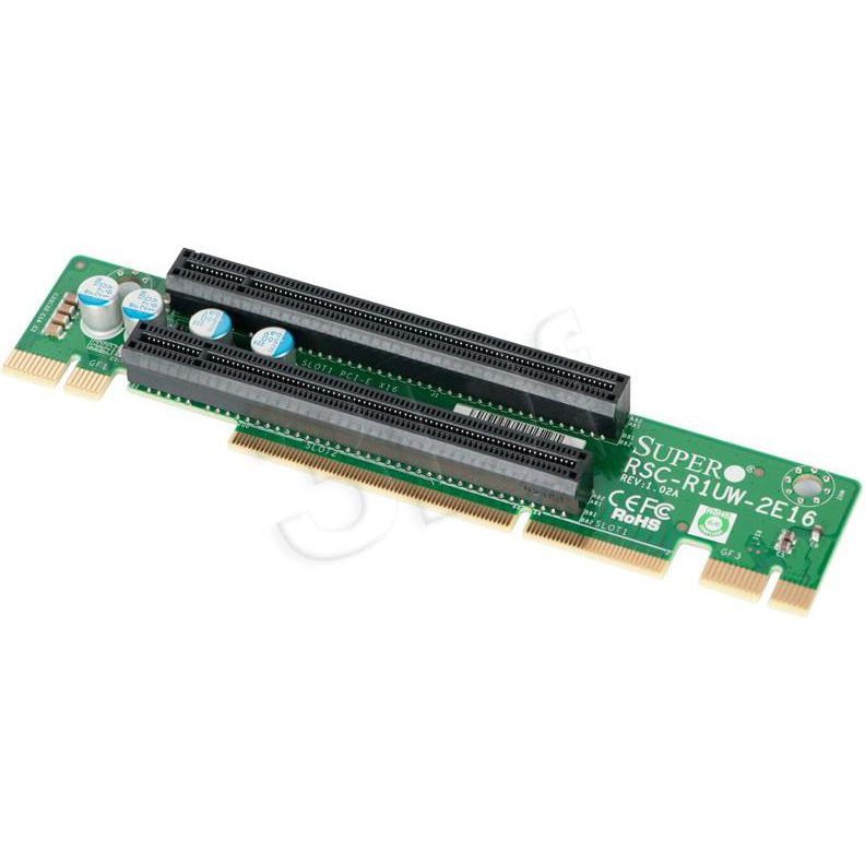 Supermicro RSC-R1UW-2E16 csatlakozókártya/illesztő Belső PCIe (RSCR1UW2E16)
