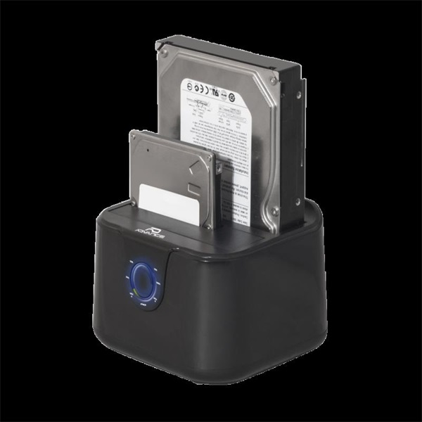 Advance HDD/SSD Dokkoló - DUALDOCK CLONE 2.5" / 3.5" (USB-A3.0 to 2xSATA, fekete) (BX-3003U32)