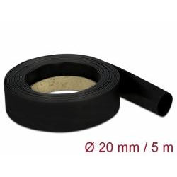 Delock hőre zsugorodó cső 5m x 20mm fekete (18942) (delock18942)