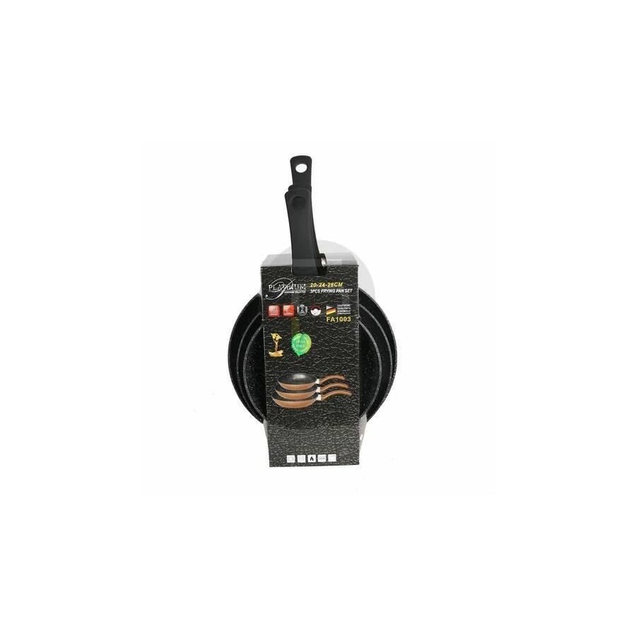 Platinum serpenyő készlet fekete (PL-PA-1003) (PL-PA-1003, fekete)