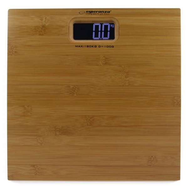 Везна за баня Esperanza Bamboo, черна