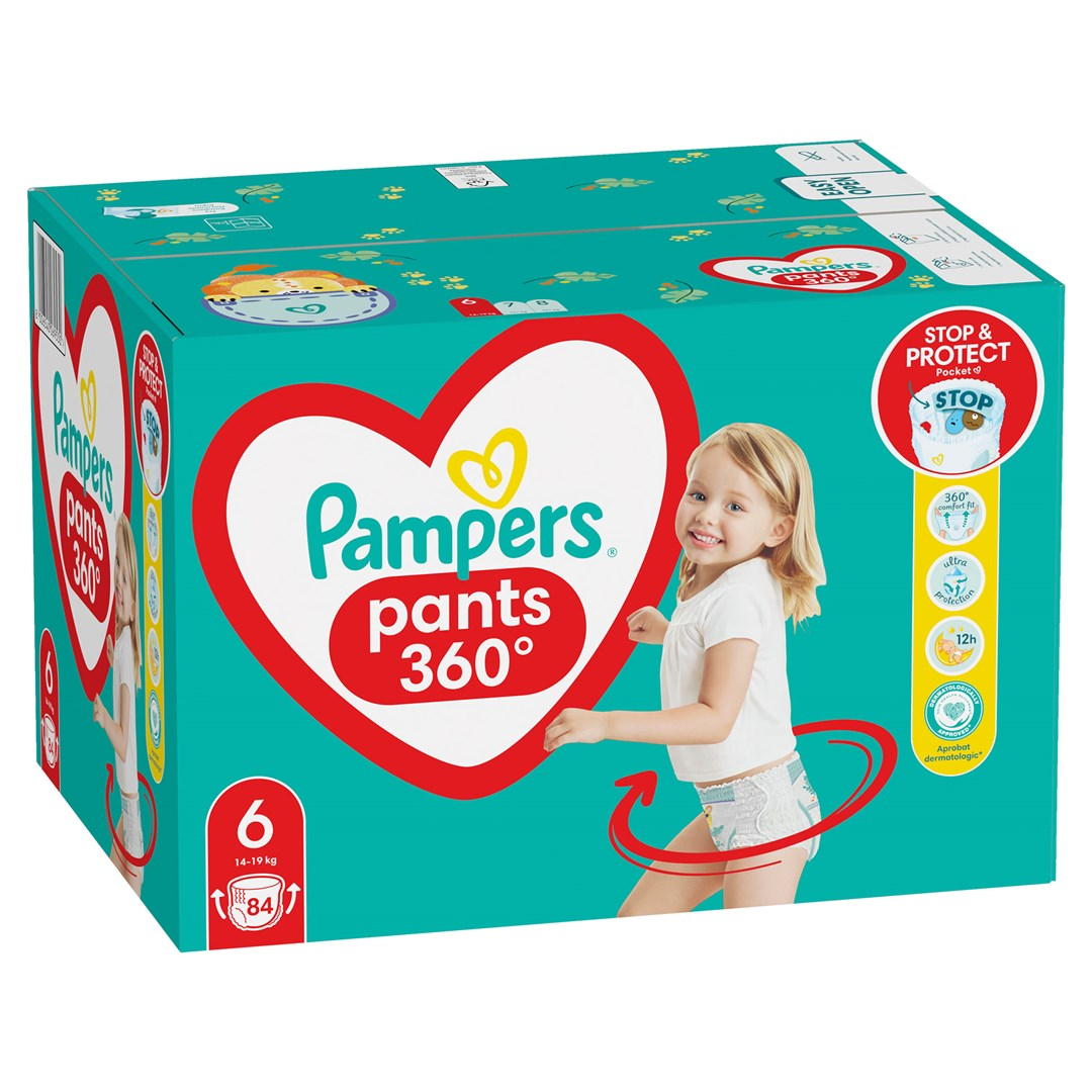 Pampers Pants 360 Pelenka 6-os 15kg - 84db (8006540069530)