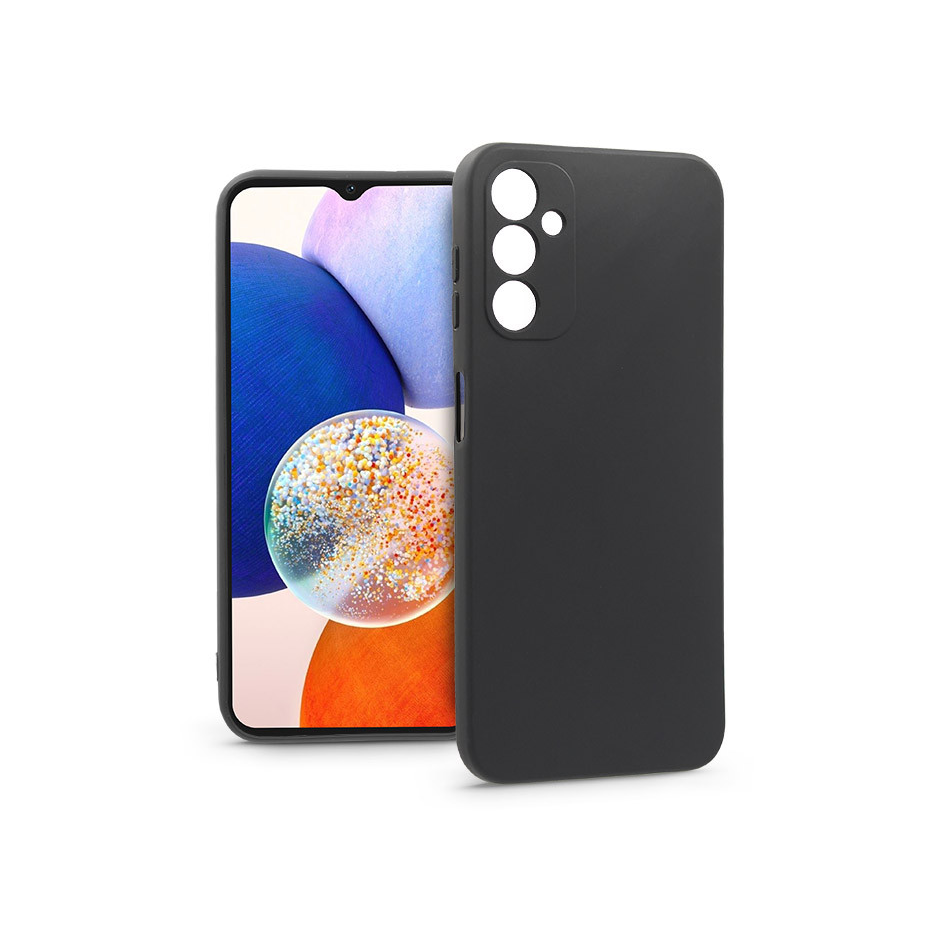 Samsung A145 Galaxy A14 4G/Galaxy A14 5G szilikon hátlap - Soft - fekete (PT-6796)