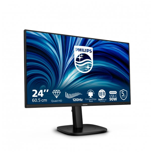 Philips 24B2U3601 Monitor PC 60,5 cm (23.8") 2560 x 1440 Pixel Quad HD LCD Nero