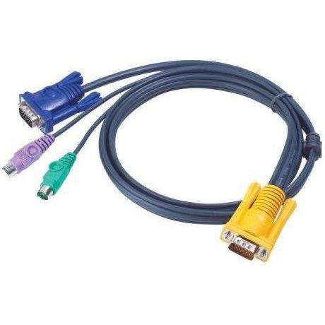 ATEN 2L5203P cabluri KVM Negru 3 m