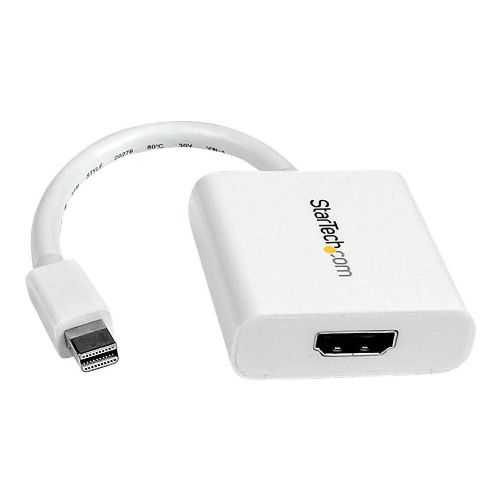 StarTech.com MDP2HDW video átalakító kábel 0,12 M Mini-DisplayPort HDMI Fehér (MDP2HDW)