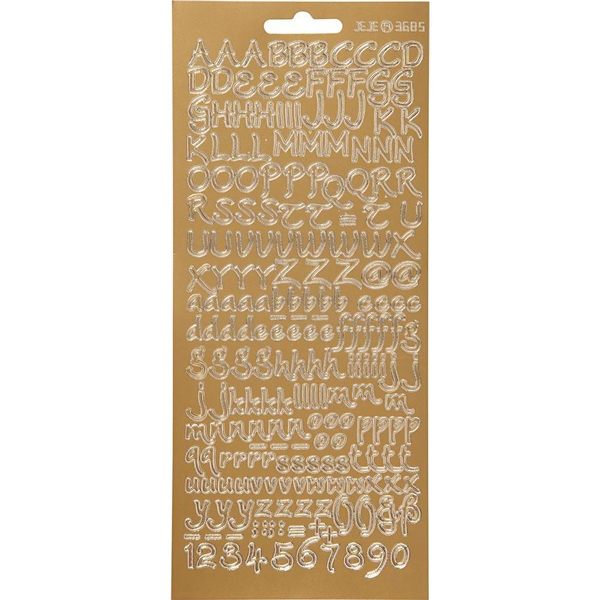 Focus Focus Stickers Silver Letters Design 3