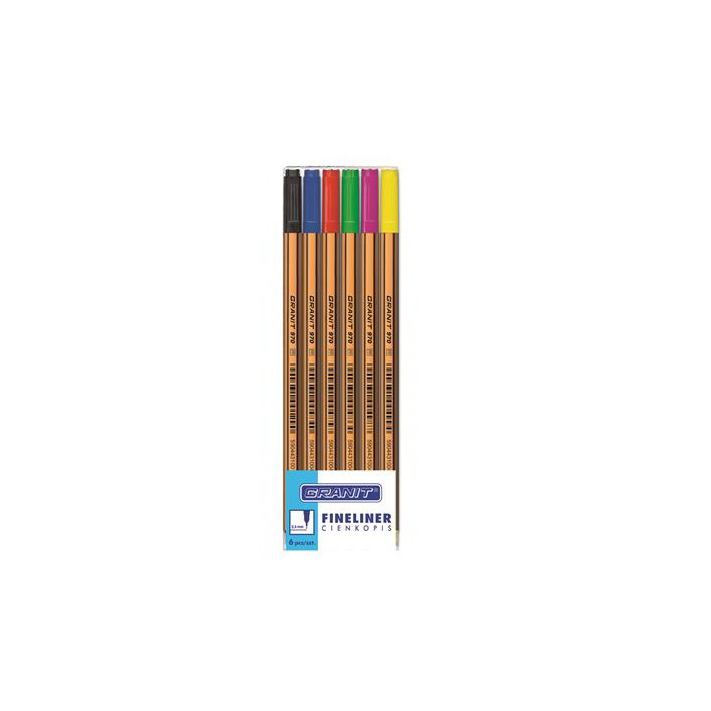 Granot C970 0,4 mm Tűfilc készlet 6 darabos - 0,4 mm/6 szín (C97006Z00)