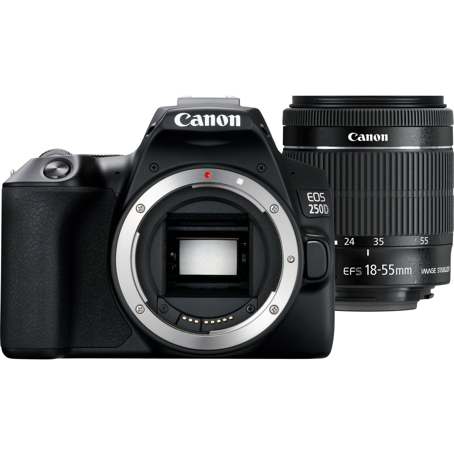 Canon EOS 250D + EF-S 18-55mm f/4-5.6 IS STM SLR sada 24,1 MP CMOS 6000 x 4000 px Čierna (3454C002AA)