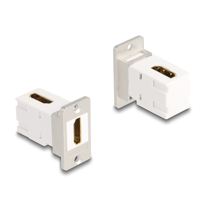 Delock Panel tartó Keystone modul HDMI anya - anya 90 -ban hajlított 8K 60 Hz kúpos (67167) (67167)