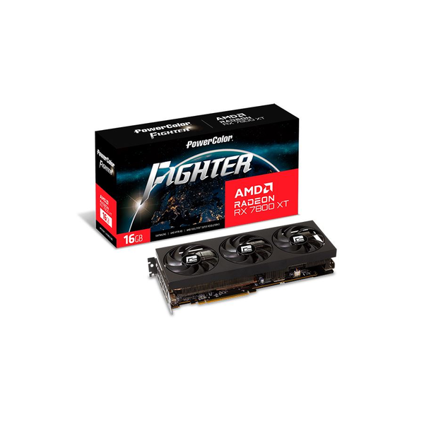 Видео карта POWERCOLOR Radeon RX 7800 XT Fighter, 16GB GDDRX, 256-bit