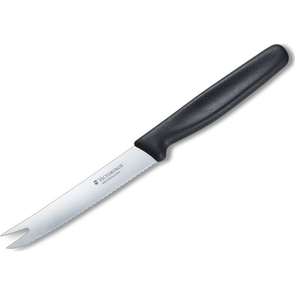 Victorinox V-6.78 63 Klasszikus sajt és kolbászvágó kés 11cm - Fekete (V-6.78 63)