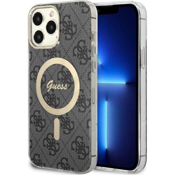 Guess Apple iPhone 13 Pro Max IML Magsafe Hátlapvédő Tok Fekete (GUE2470)