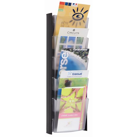 Alba Fali 5 rekeszes A5 Katalógustartó - Fekete (DDPROMM N)