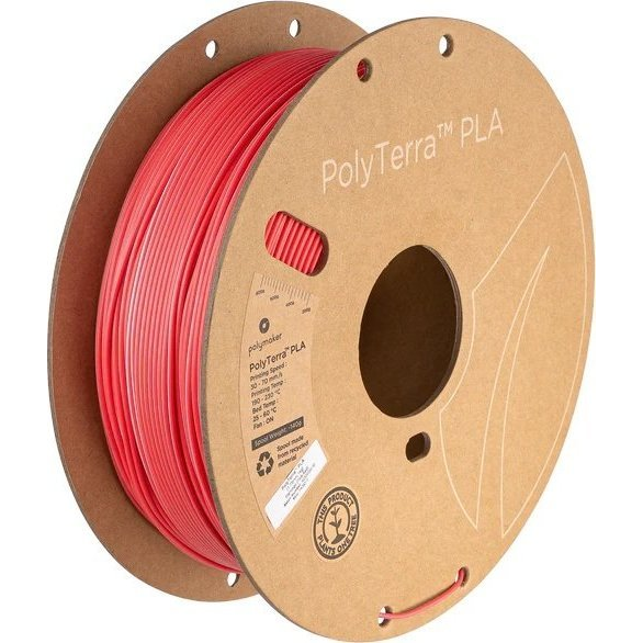 Polymaker PA04017 Dual 3D nyomtatószál PLA műanyag alacsonyabb műanyag tartalom, Matt 1.75 mm 1000 g Flamingó, Rózsaszín, Piros PolyTerra™ 1 db (PLM-23947)