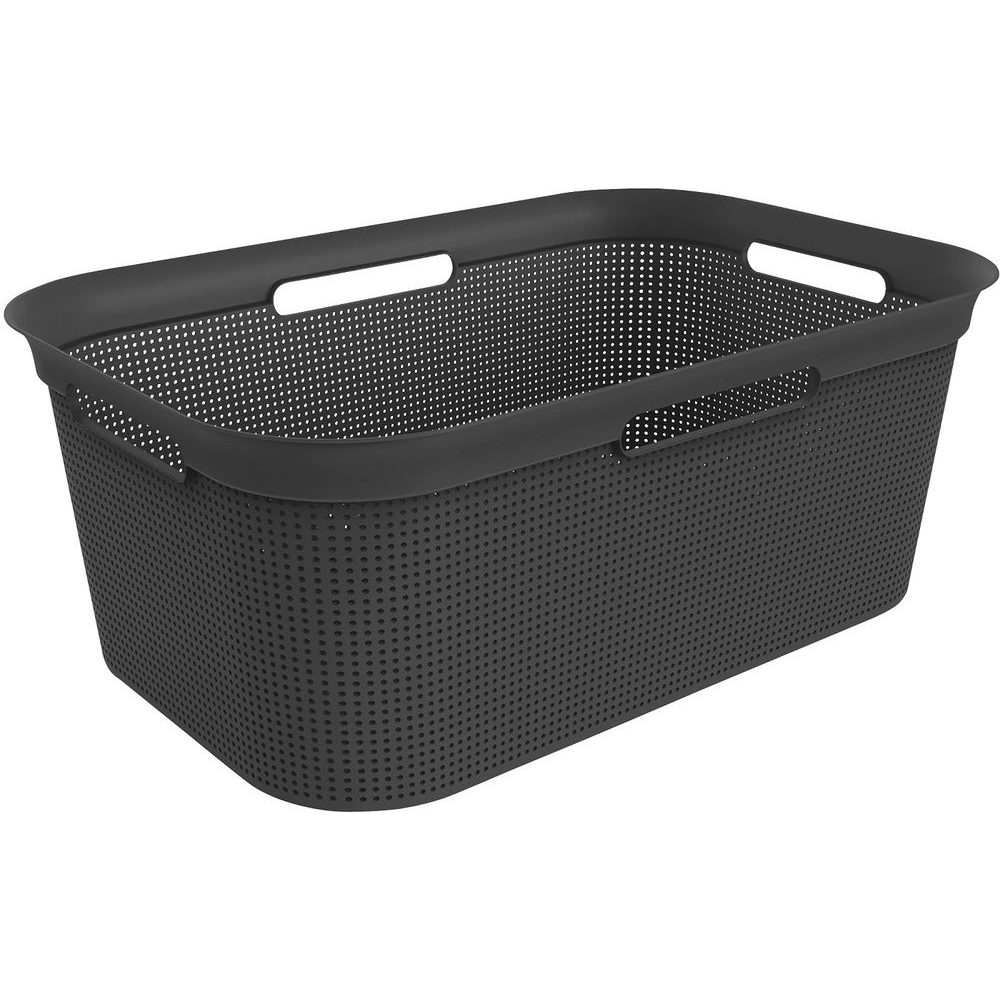 Rotho Brisen szennyeskosár 41 liter fekete (1023608080) (Rotho1023608080)