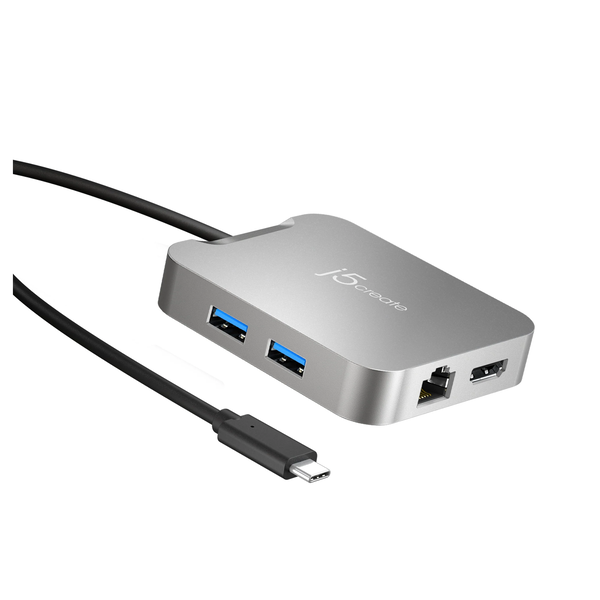 j5create JCD391 Ledningsført USB 3.2 Gen 1 (3.1 Gen 1) Type-C Sølv