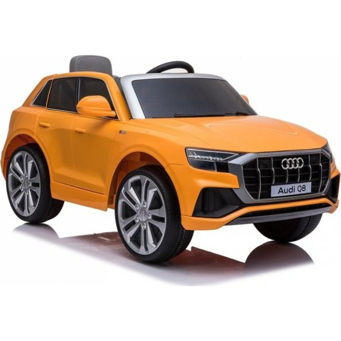 Audi Q8 5504 12 V Elektromos Kisautó - 2.4 GHz, Szülői Távirányítóval, Nyitható Ajtóval, EVA Kerekekkel, Lakk Narancs (5504)