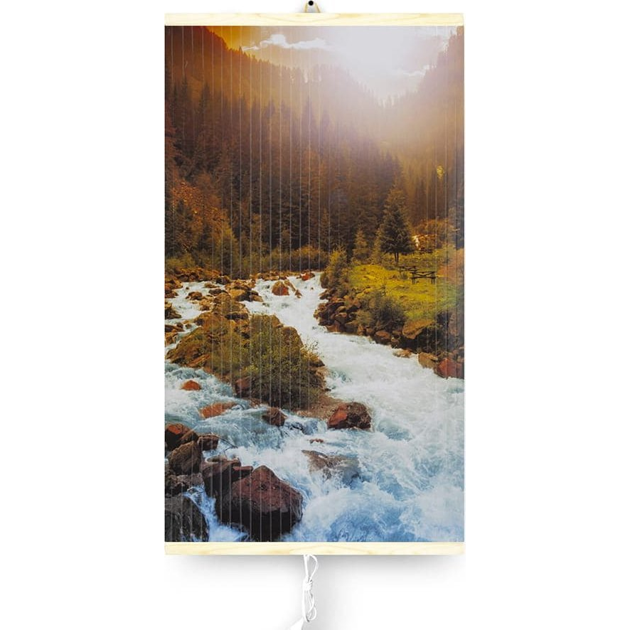 Infravörös Fűtőtest - Rugalmas Fűtőpanel 430W TRIO Minta 10 folyó, Méretek 100x57 cm Szabályozóval (CEN-71122)