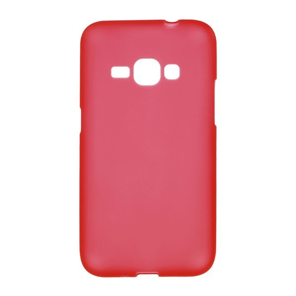 Szilikon telefonvédő (matt) PIROS [Samsung Galaxy J1 (2016) SM-J120] (5996457627509)