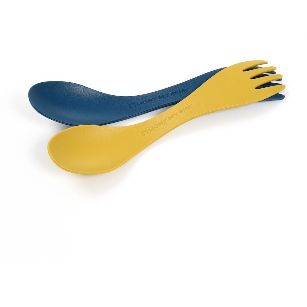 Light My Fire Spork little 2-pack mustyyellow/hazyblue (7331423012459)