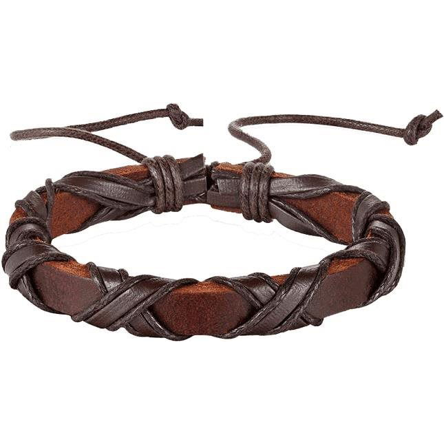 Predator Q1 bőr karkötő - barna SLPG2237 (4162)