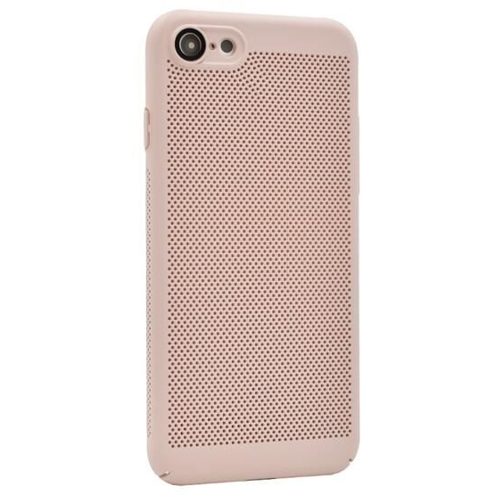 Gigapack Apple iPhone SE 2 (2020) légáteresztő, lyukacsos műanyag tok rózsaszín (GP-144323) (GP-144323)