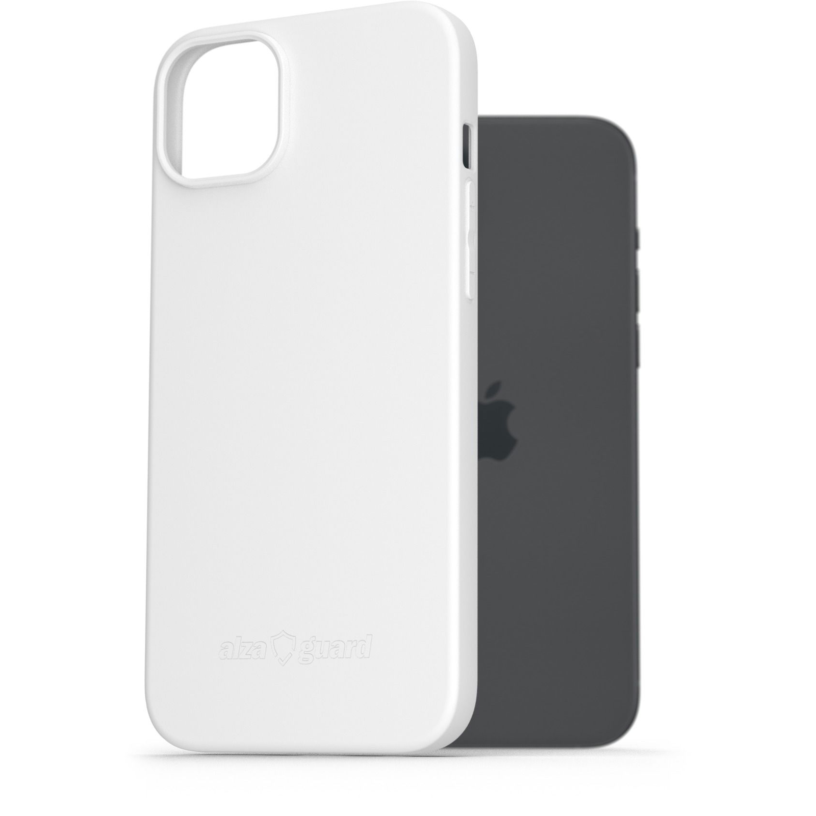 AlzaGuard Matte iPhone 15 Plus fehér TPU tok (AGD-PCT324W)