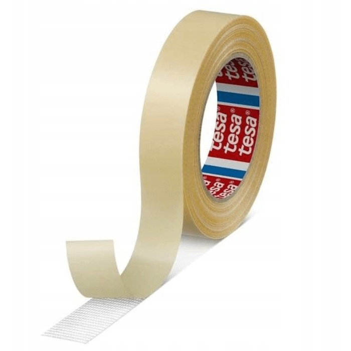 Tesa obojstranná textilná lepiaca páska 25m x 50mm na koberce, biela