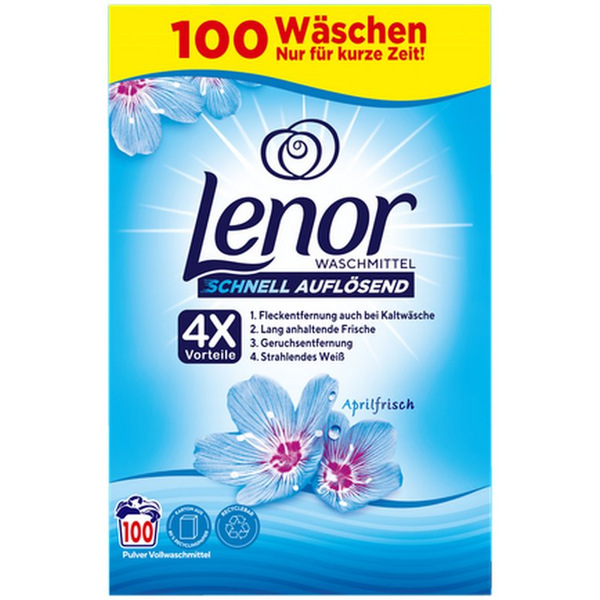 Прах за пране Lenor 100 пранета 6 кг