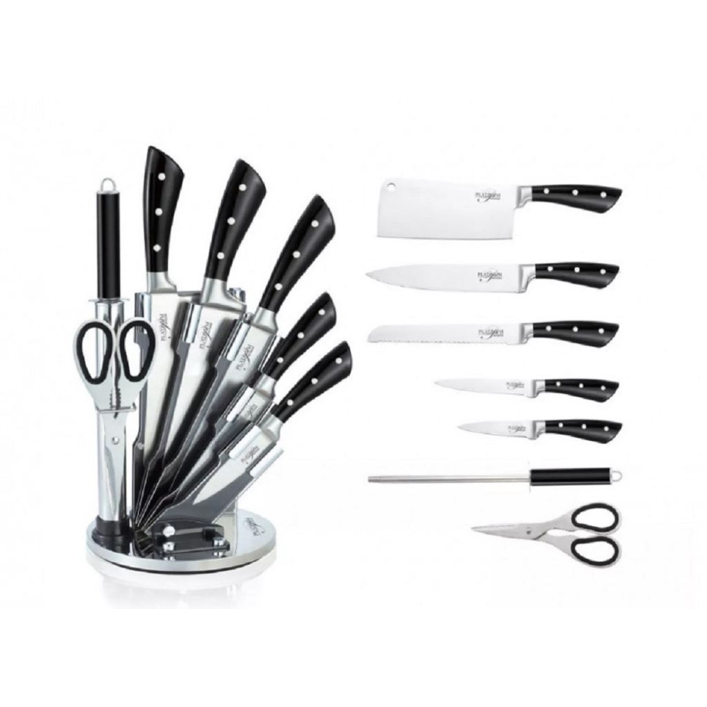 Platinum Collection 8 részes Professzionális késkészlet állvánnyal (PL-S09B) (PL-S09B)