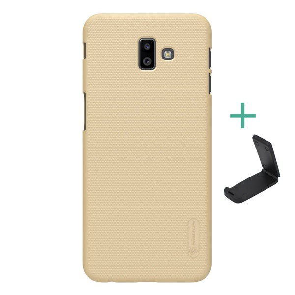 NILLKIN SUPER FROSTED műanyag telefonvédő (gumírozott, érdes felület + asztali tartó) ARANY [Samsung Galaxy J6 Plus (SM-J610F)] (5996457820924)