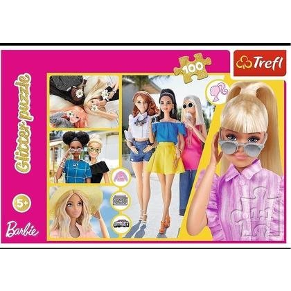 Barbie 100db-os glitter puzzle -Trefl