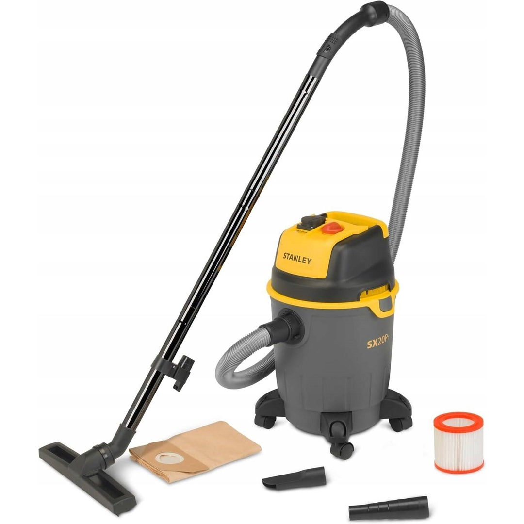 Stanley SXVC20PTE Takarítógép Porzsákos Ipari Porszívó 1200 Watt (SXVC20PTE)