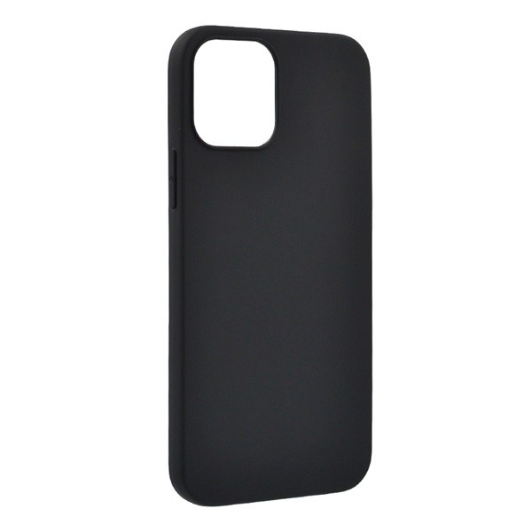 Szilikon telefonvédő (matt) FEKETE [Apple iPhone 12 Pro Max] (5996457995332)