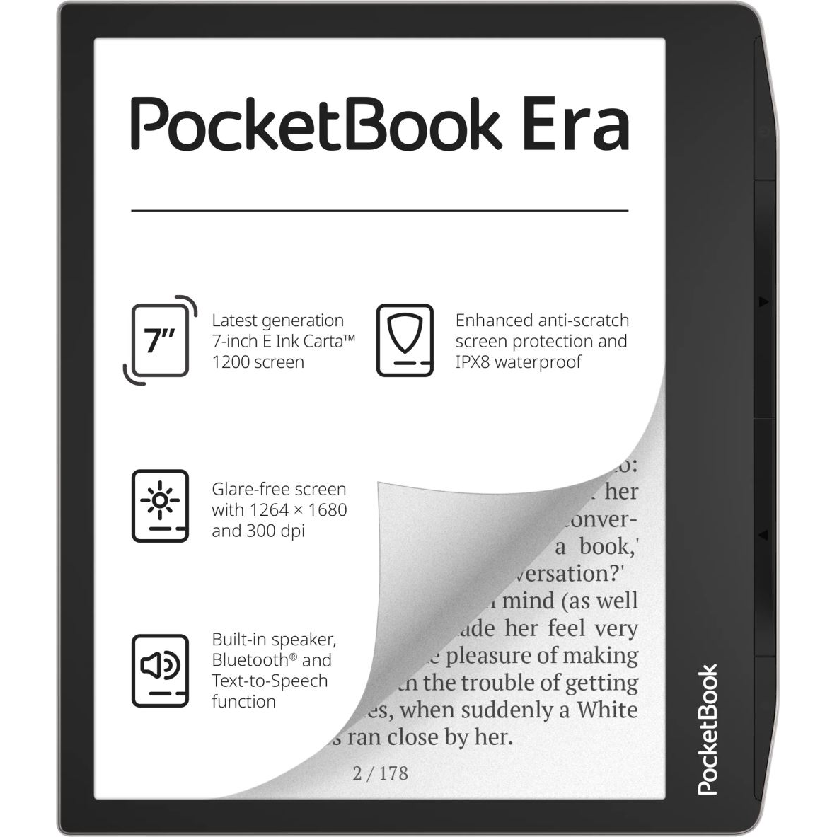 PocketBook Era 7" 16GB E-Book olvasó fekete-ezüst (PB700-U-16-WW) (PB700-U-16-WW)
