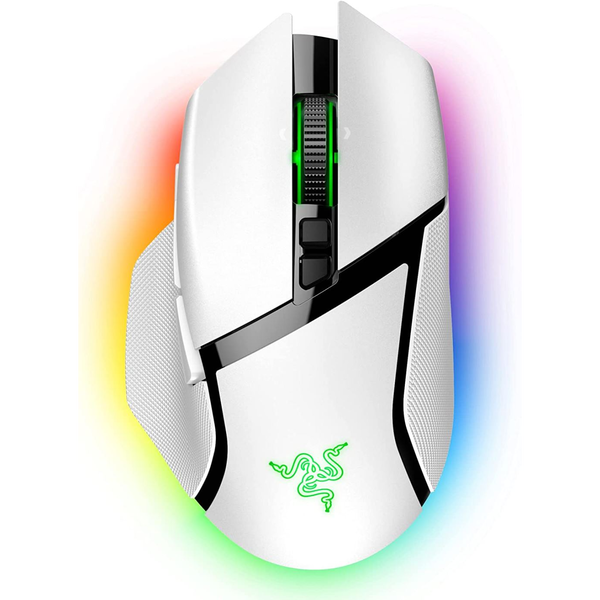 Безжична мишка Gaming Razer Basilisk V3 PRO, 30k DPI, USB, Бяла
