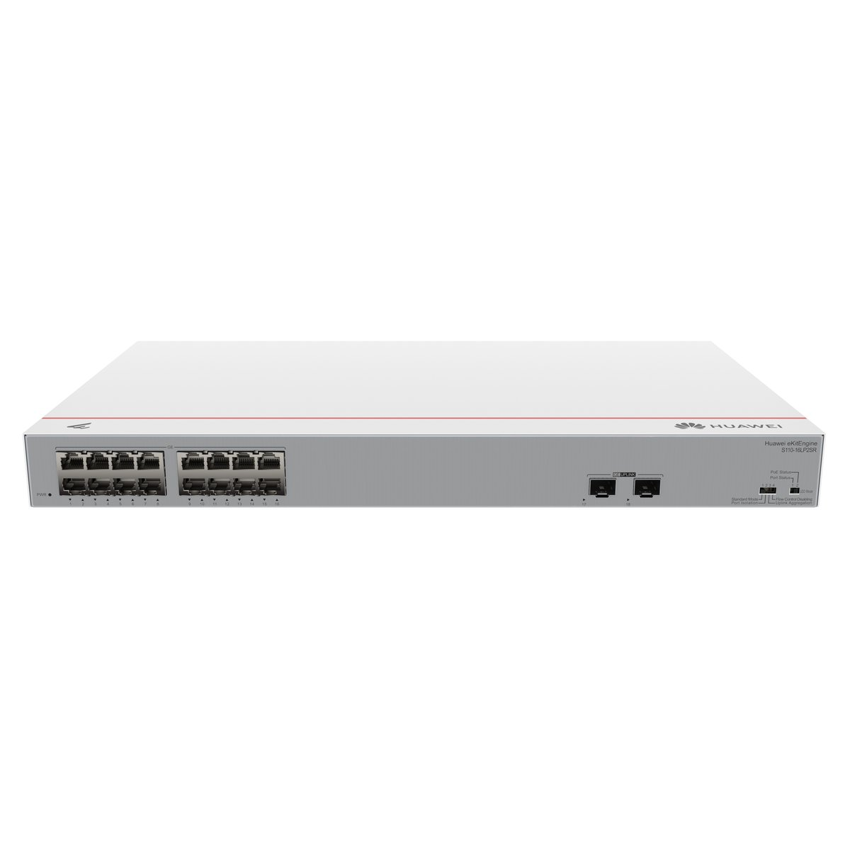 Huawei CloudEngine S110-16LP2SR Gigabit Ethernet (10/100/1000) Ethernet-áramellátás (PoE) támogatása 1U Szürke (S110-16LP2SR)