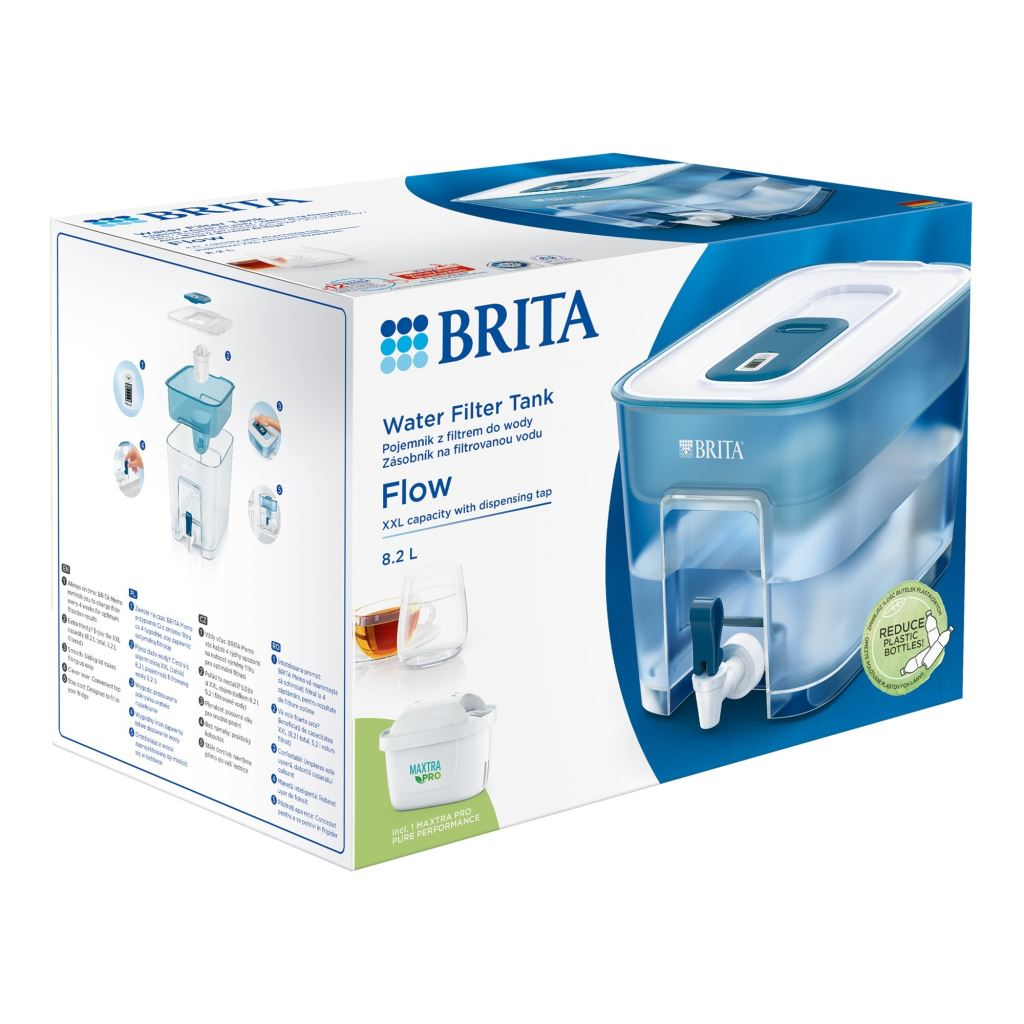 Brita Flow XXL vízszűrő tartály 8.2 liter kék (1052805) (br1052805)