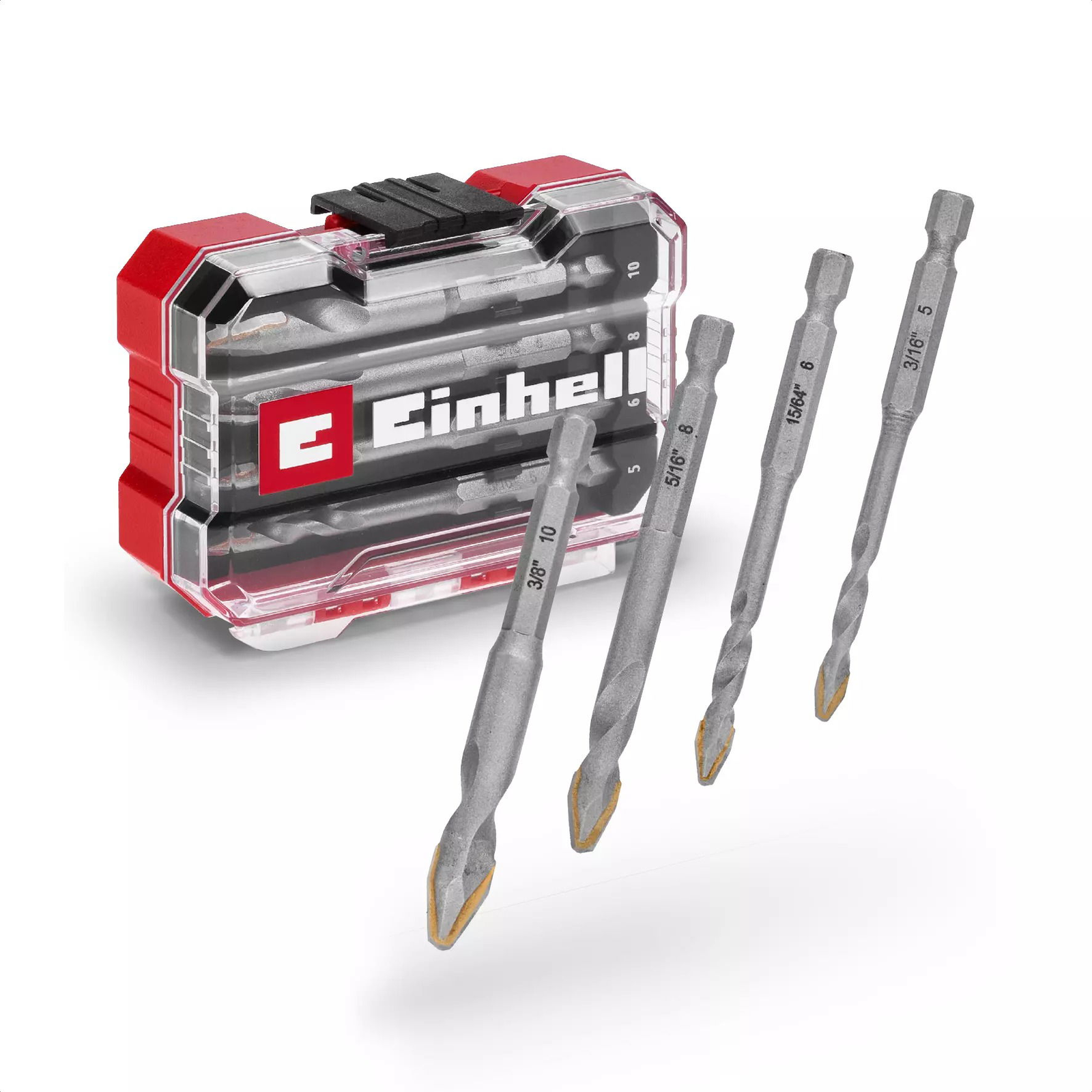 EINHELL XS-Case 4ks sada vrtáků na dlažbu, 49051404 (49051404)