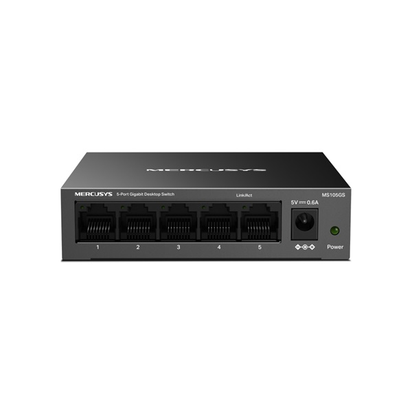 Mercusys MS105GS Fémházas 5-port 10/100/1000Mbps Gigabit Switch
