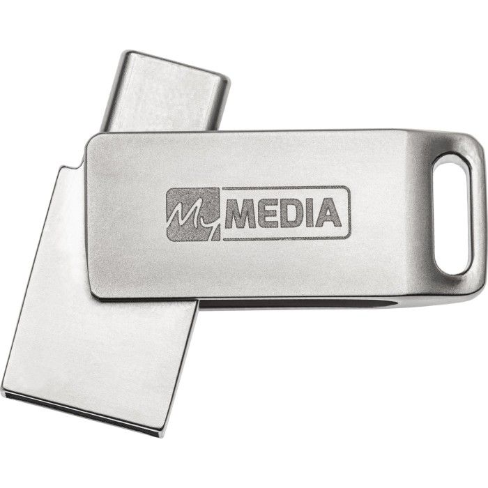 USB флаш памет MyMedia MyDual 32 GB — 69269, сребриста