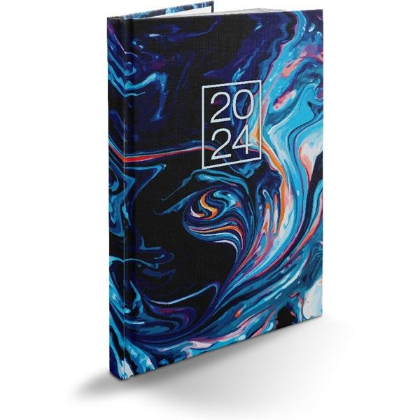 Realsystem 2024-es Picture B5 heti beosztású határidőnapló márvány (5611-64) (5611-64)