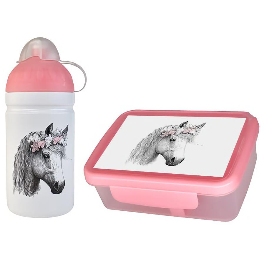 ZDRAVÁ LAHEV uzsonnás doboz + kulacs szett, 0,5 l, lovas (263455314)